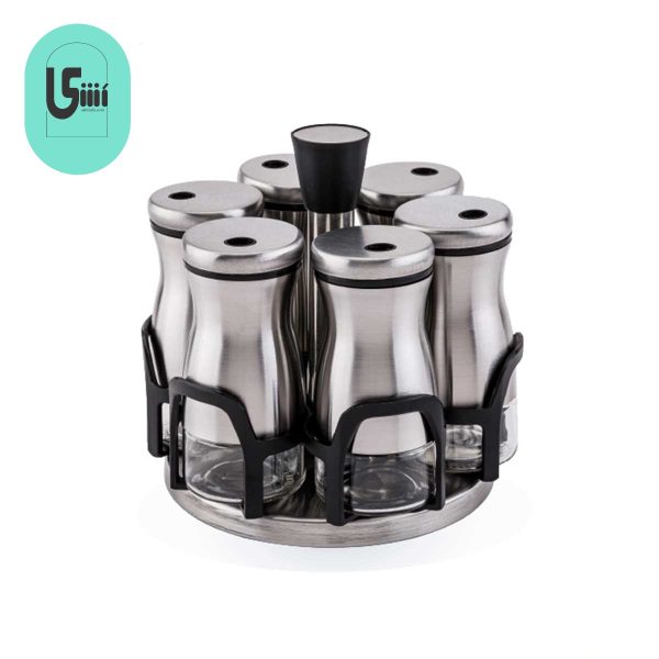 ست جا ادویه گردان یونیک 7 پارچه مدل UN-1799