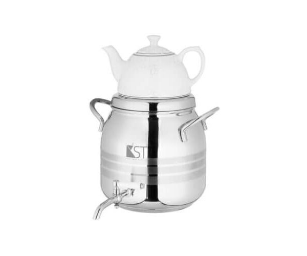 ست کتری و قوری شیردار کی اس تی بدنه استیل