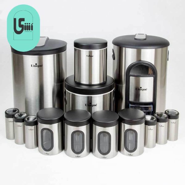 سرویس آشپزخانه 14 پارچه استیل یونیک UN-3505