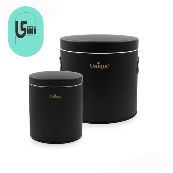 سطل قند و شکر یونیک مشکی UN-1614