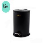 سطل زباله یونیک 12 لیتری استیل مشکی UN-4220