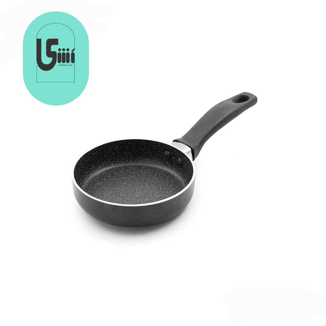 0061005_-14-un-8114 تابه تک دسته یونیک سایز 14 کف گرانیت طوسی تیره UN-8114