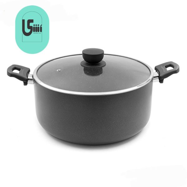 قابلمه یونیک UN-8112 سایز 32 کف گرانیت طوسی تیره