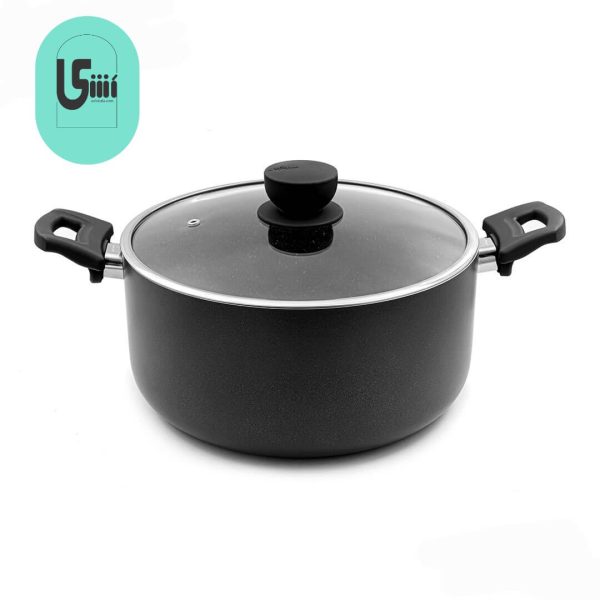 قابلمه سایز 28 یونیک کف گرانیت مشکی UN-8109