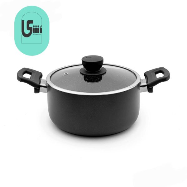 قابلمه یونیک UN-8105 سایز 20 کف گرانیت مشکی