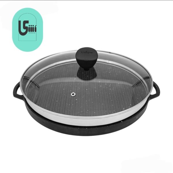 تابه گریل چدنی یونیک گرد 34 سانتیمتری UN-6029