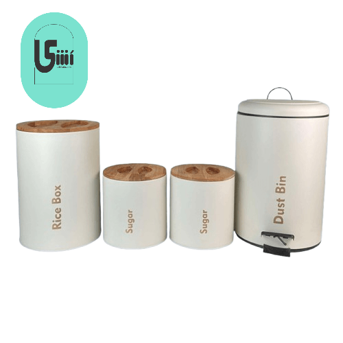ست ۴پارچه سرویس اشپزخانه یونیک(نباتی) UN-8022